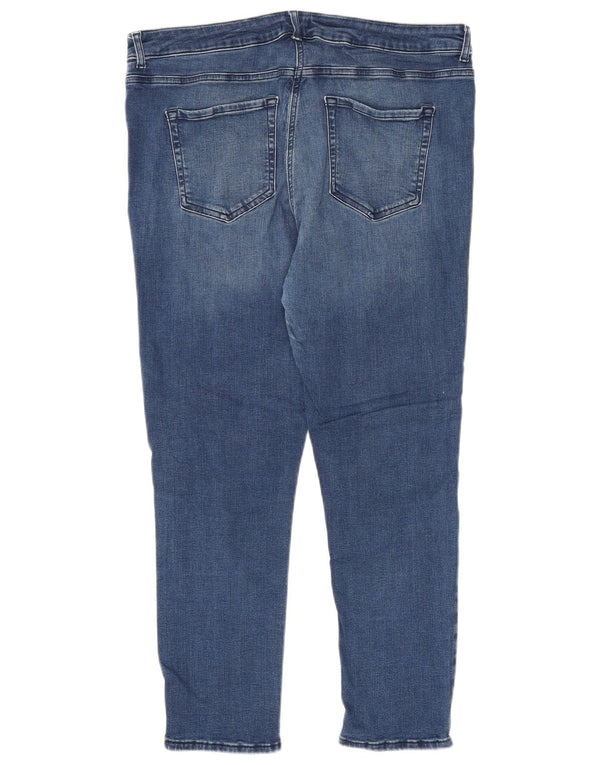 Jeans slim da donna M&Co UK 18 XL W34 L27 Cotone blu