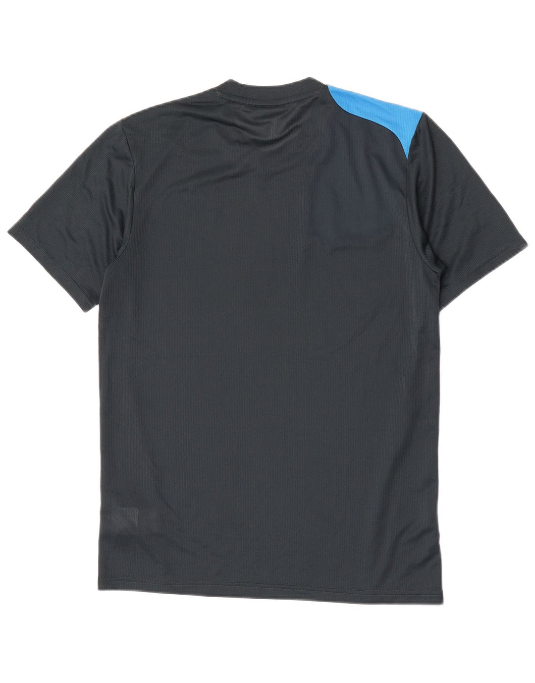 T-shirt grafica da uomo Adidas Top Small in poliestere color block blu navy