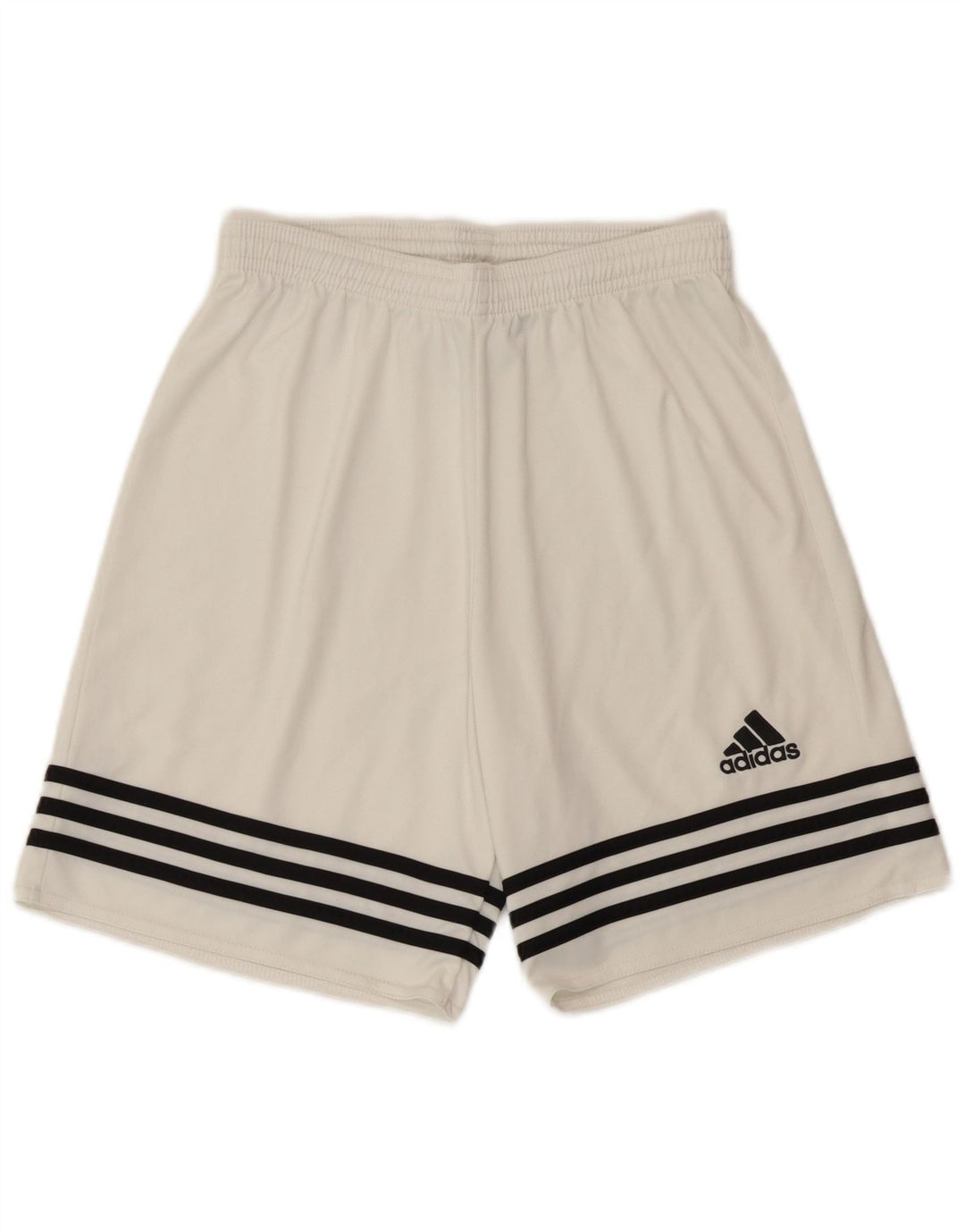 Pantaloncini sportivi Adidas Climalite da uomo piccoli in poliestere bianco