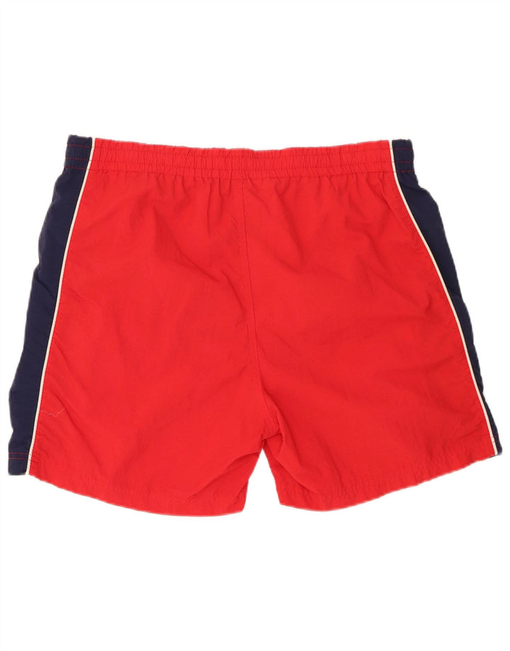 Pantaloncini sportivi grafici da uomo Fila Large rosso color block in poliammide