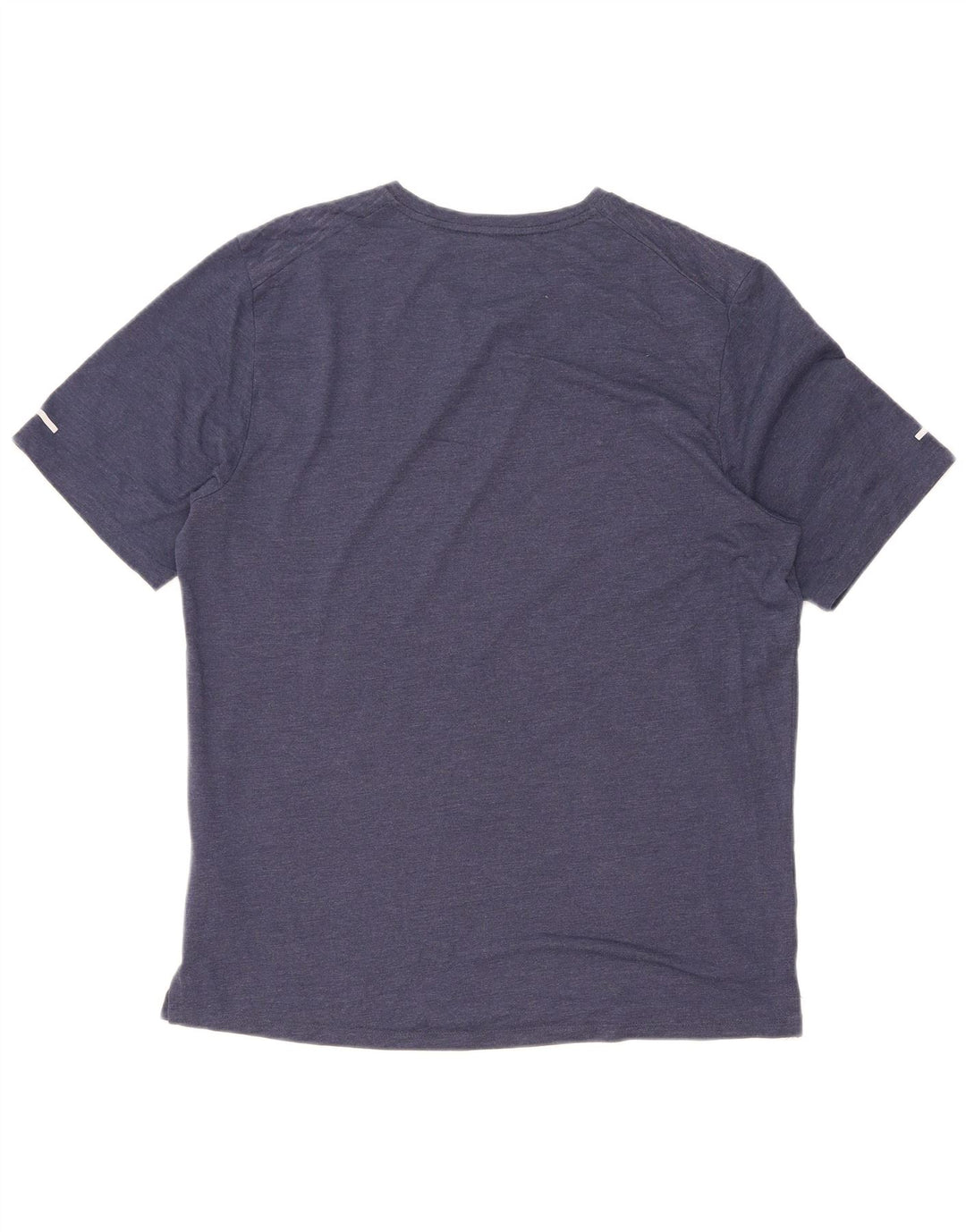 T-shirt Nike da uomo Dri Fit, top in poliestere gessato medio blu navy