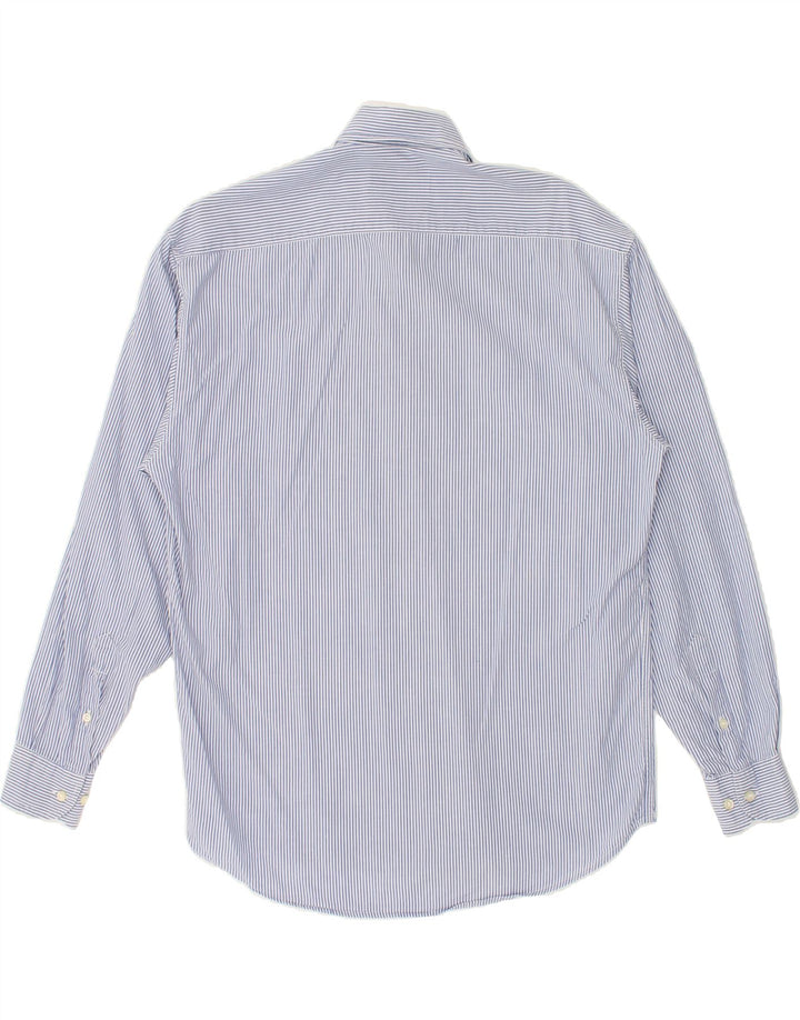 FILA Mens Shirt Medium Blue Pinstripe Cotton Vintage Fila and Second-Hand Fila from Messina Hembry 