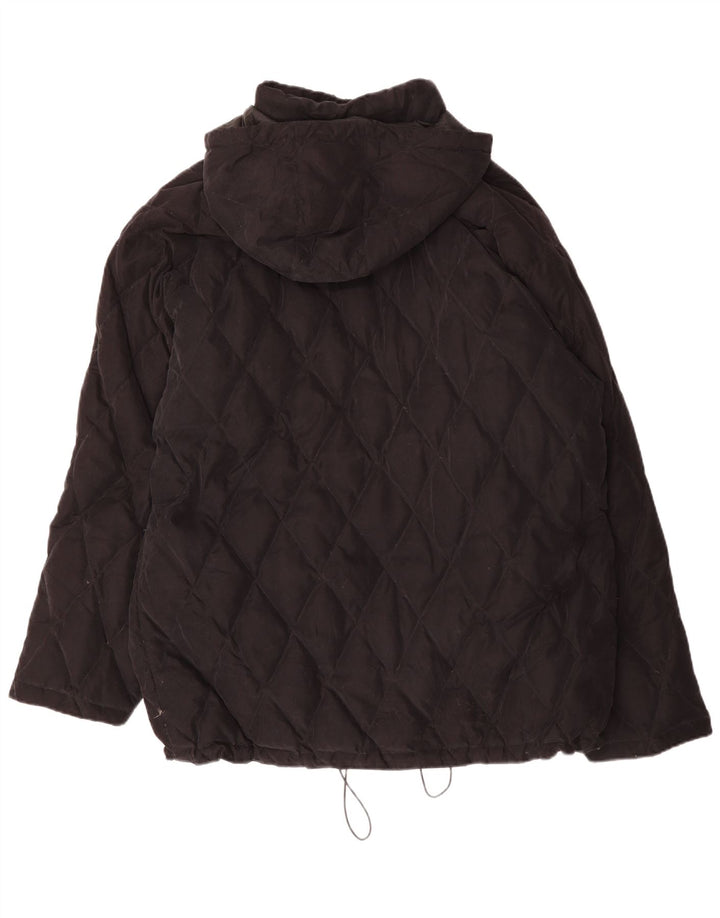 BELFE & BELFE Giacca imbottita trapuntata con cappuccio da uomo IT 54 2XL Nera