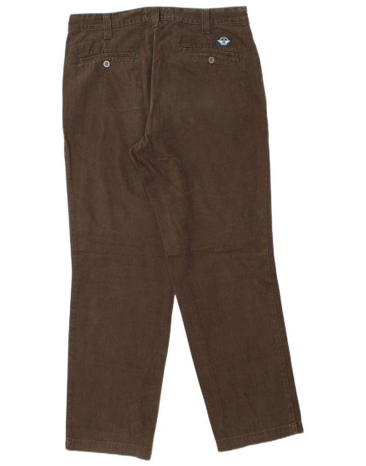 DOCKERS Pantaloni chino dritti da uomo W34 L32 in cotone marrone