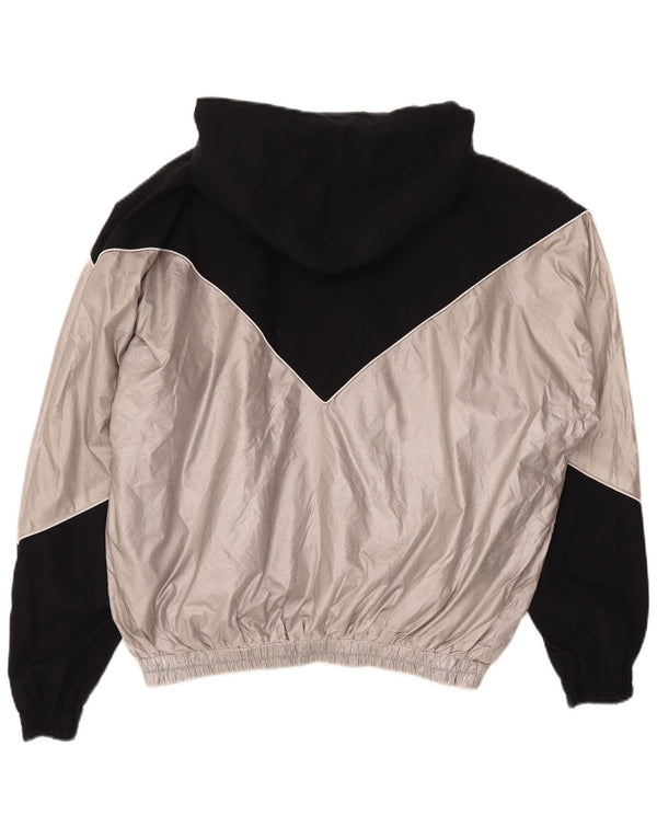 Topshop Giacca da tuta da donna con cappuccio UK 14 Medium Black Colourblock