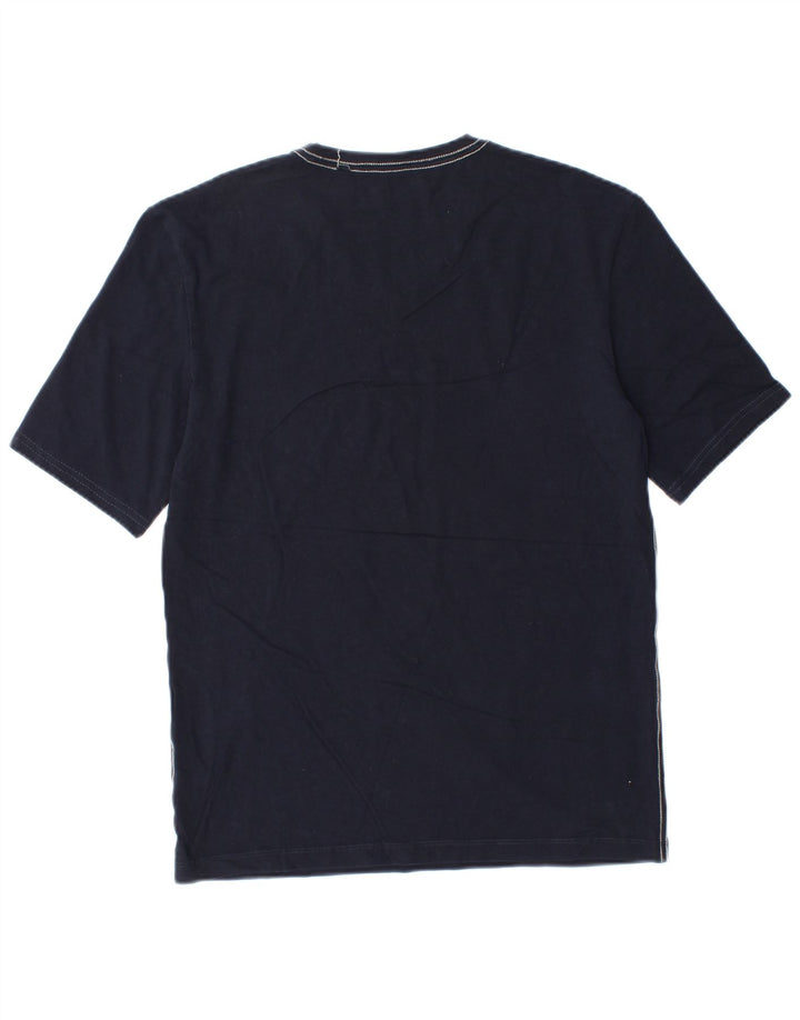 Guess T-shirt grafica da uomo Top in cotone blu navy medio