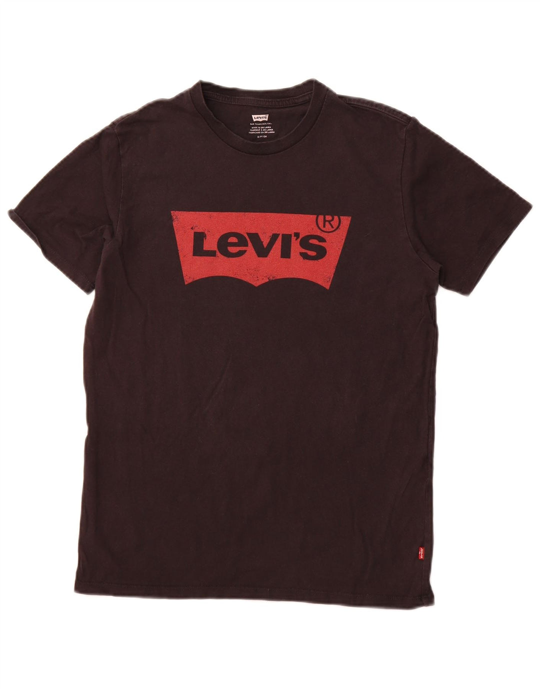 T-shirt grafica da uomo LEVI'S Top piccola in cotone nero