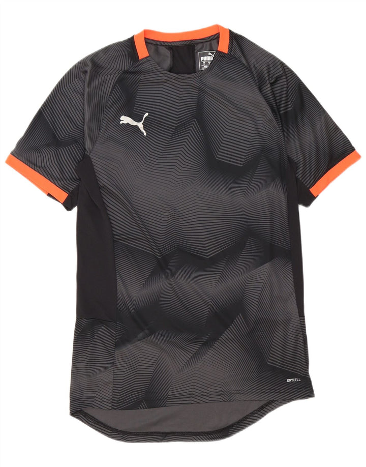 T-shirt da uomo Puma Top grigio medio geometrico