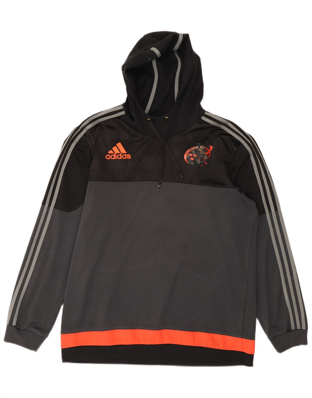 ADIDAS Maglia da uomo con cappuccio da rugby Munster Rugby XL Poliestere color block grigio