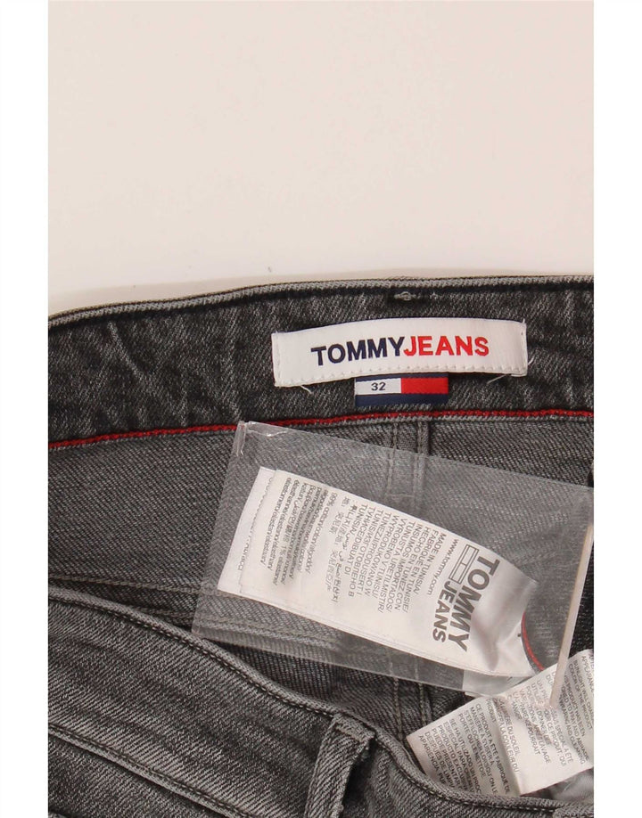 Pantaloncini di jeans da uomo Tommy Hilfiger W32 cotone grigio medio