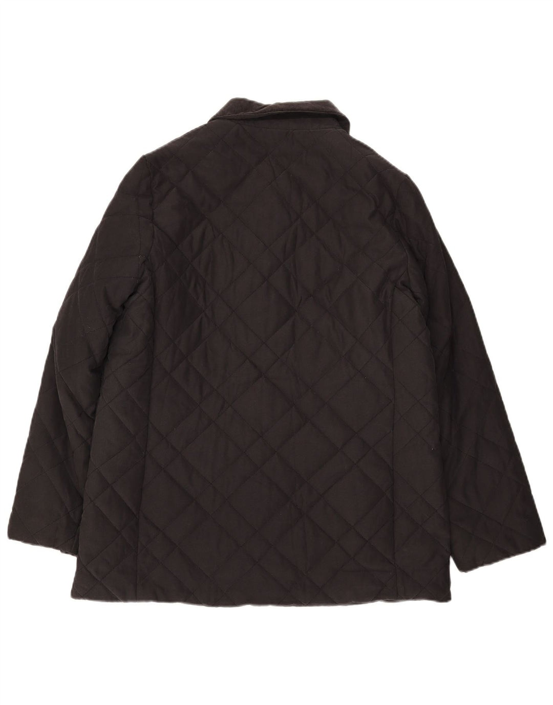 Giacca trapuntata da donna Marks & Spencer UK 14 grande poliestere nero