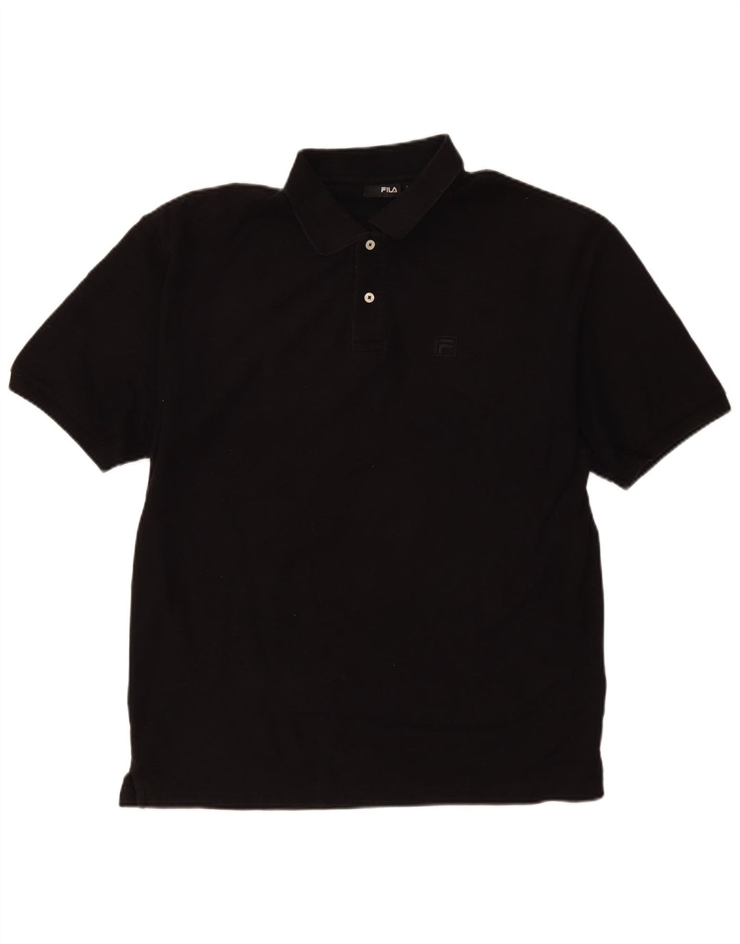 Polo da uomo Fila XL in cotone nero
