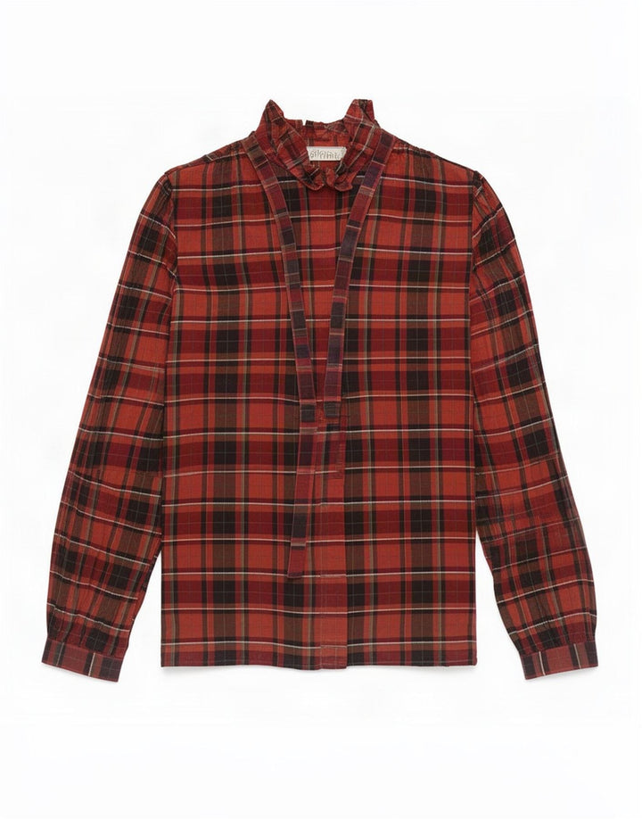 Camicia da donna Bagarry UK 12 a quadri rossi medi