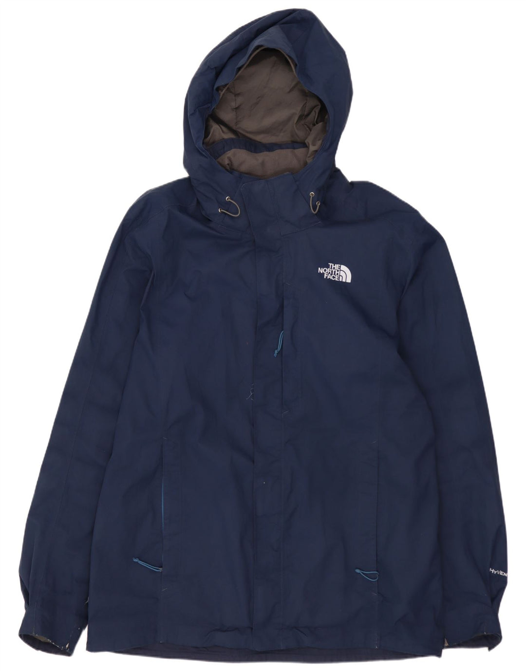 THE NORTH FACE Giacca antipioggia da uomo con cappuccio UK 40 Large Blu Navy Poliestere