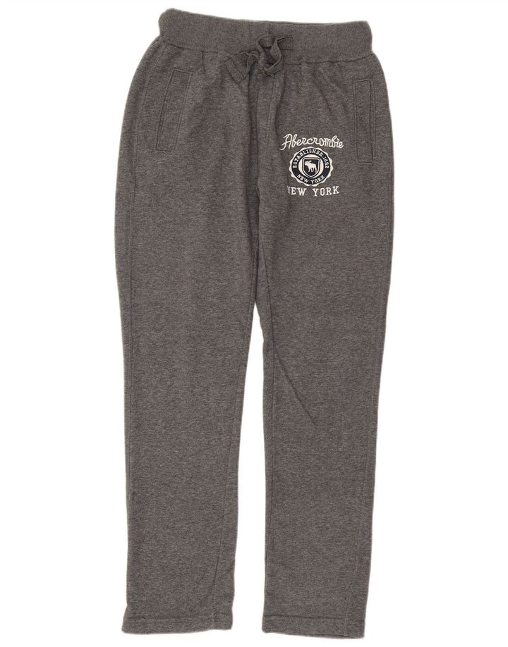 Pantaloni da tuta con grafica da donna ABERCROMBIE & FITCH UK 12 Grigio medio