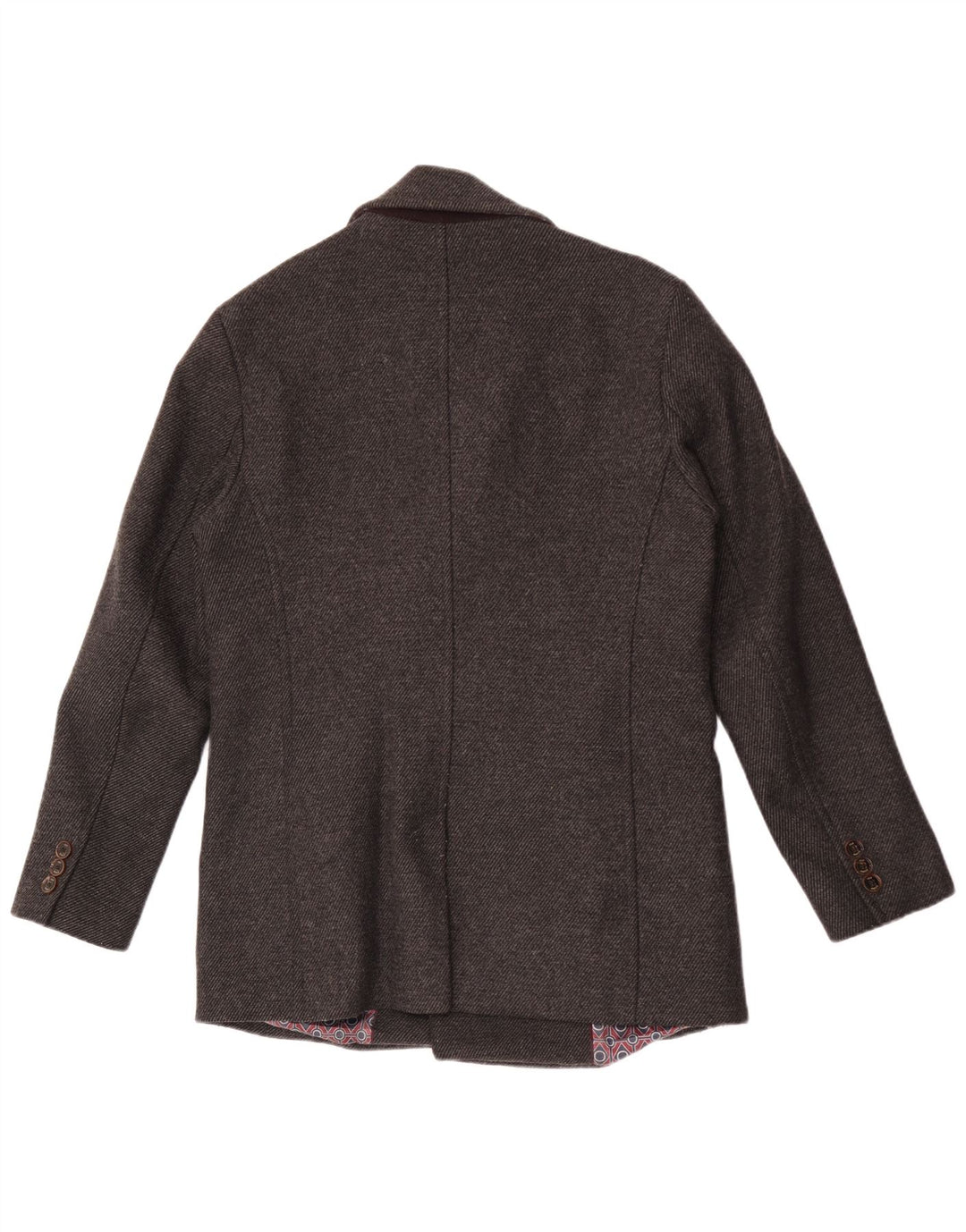 Cappotto da marinaio da uomo Ted Baker taglia 3 in lana grigio medio