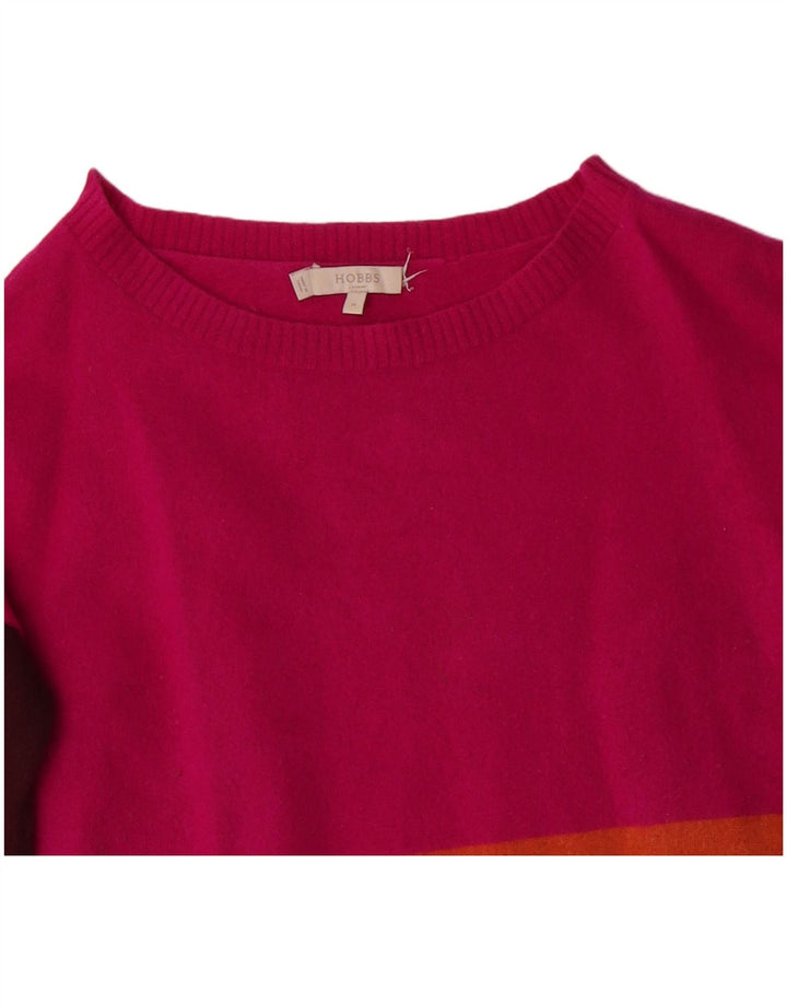 HOBBS Maglione da donna con scollo a barchetta UK 14 medio multicolore