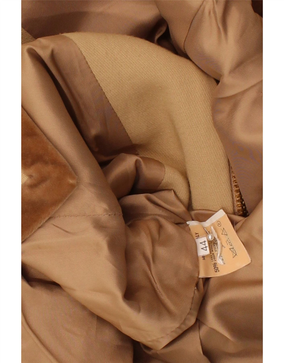 EMPORIO ARMANI Womens Blazer Jacket IT 44 Medium Beige Wool Vintage Emporio Armani and Second-Hand Emporio Armani from Messina Hembry 