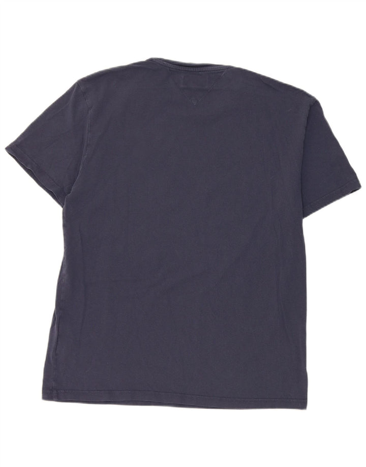 T-shirt grafica da uomo Tommy Hilfiger Top medio blu navy