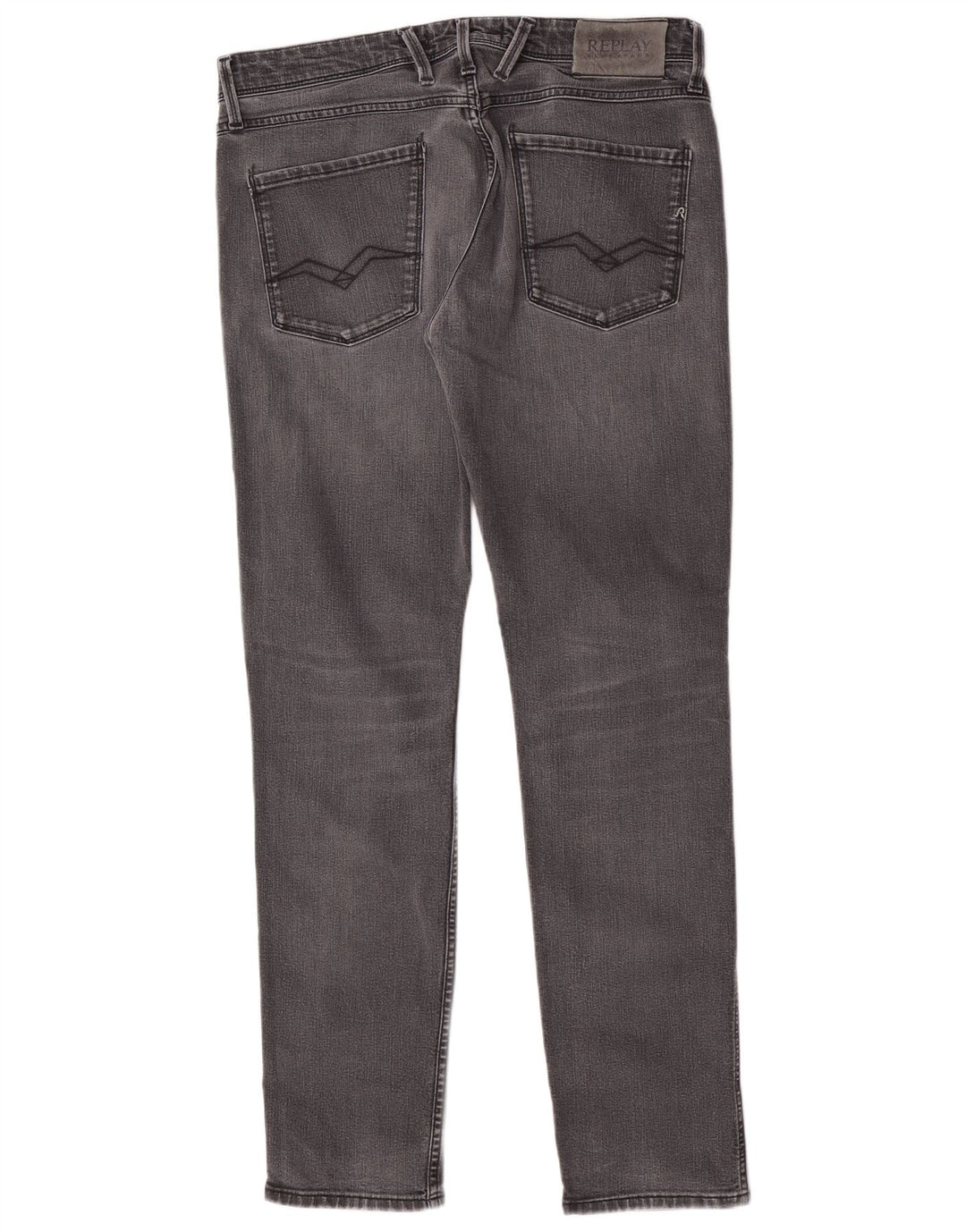 Jeans slim da donna Replay W33 L32 cotone grigio