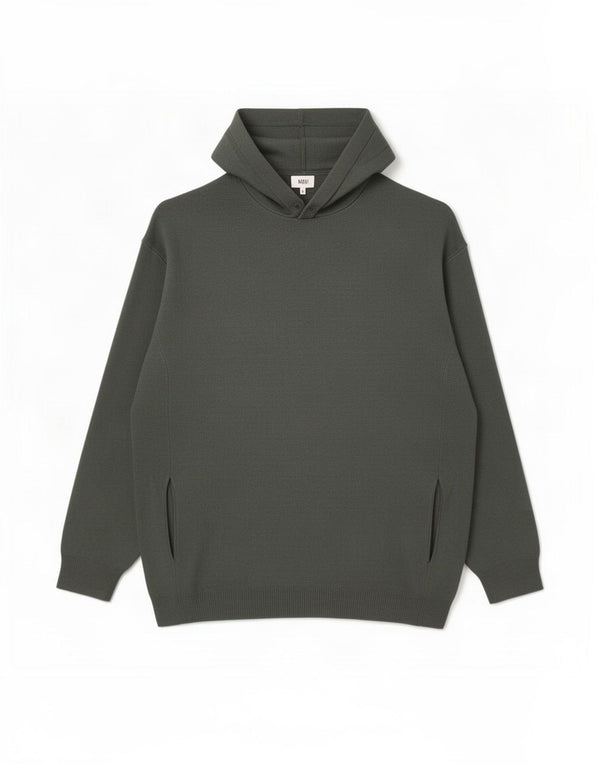 Maglione con cappuccio da uomo Zara grande in viscosa grigia
