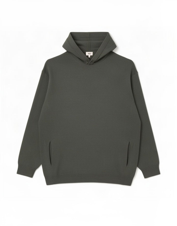 Maglione con cappuccio da uomo Zara grande in viscosa grigia