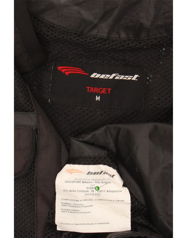 Giacca da corsa grafica Befast Motorstyle da donna UK 14 poliestere nero medio