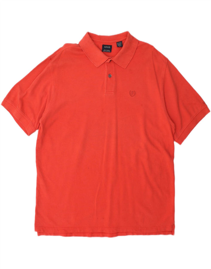 IZOD Mens Polo Shirt XL Orange Cotton Vintage Izod and Second-Hand Izod from Messina Hembry 