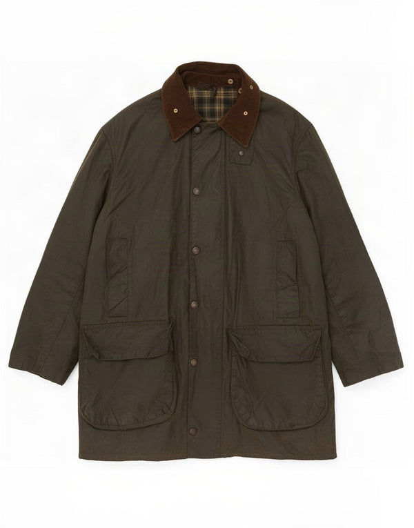 Giacca da uomo in cotone cerato Barbour UK 40 Large Khaki