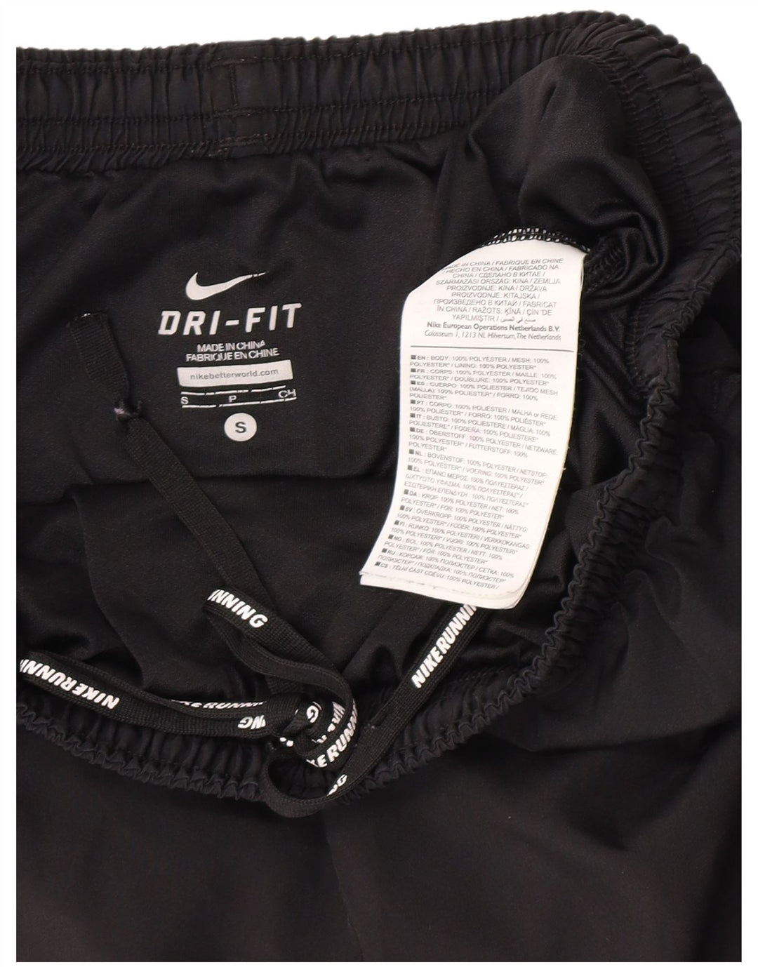 Pantaloncini sportivi Nike Dri Fit da uomo piccoli in poliestere nero