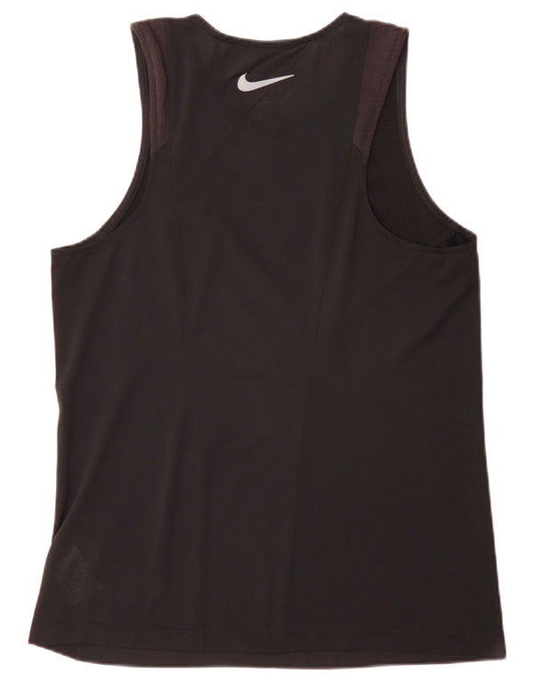 Canotta grafica da uomo Nike Top medio nero in poliestere sportivo