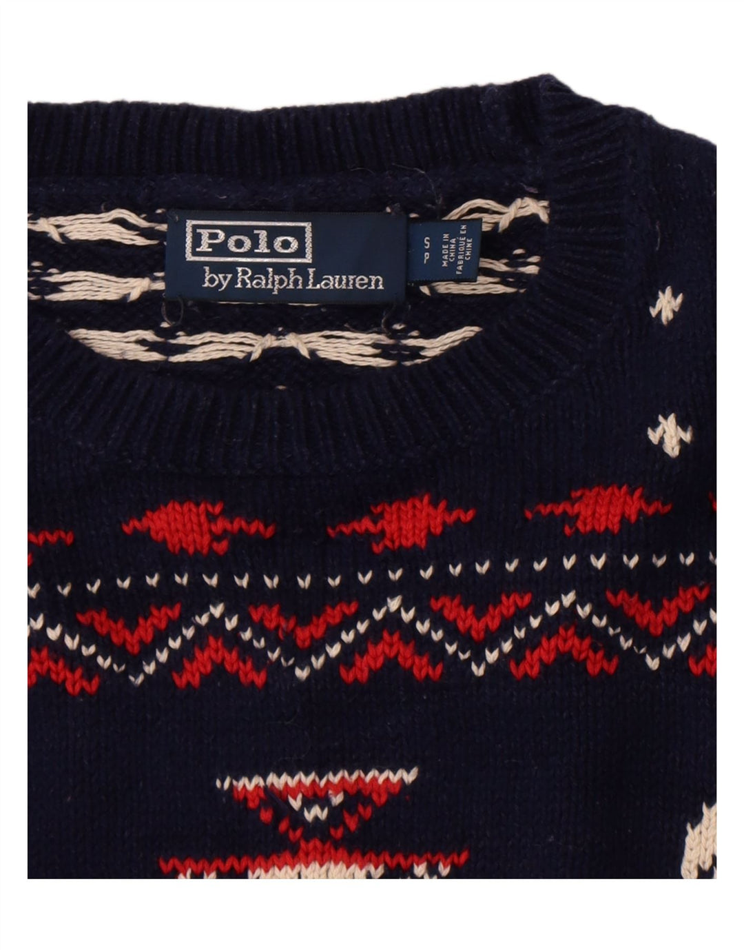 Polo Ralph Lauren Maglione girocollo da uomo con teschio blu navy piccolo
