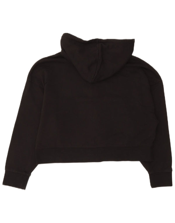 Maglione con cappuccio e zip corta da donna Puma UK 16 Large Nero