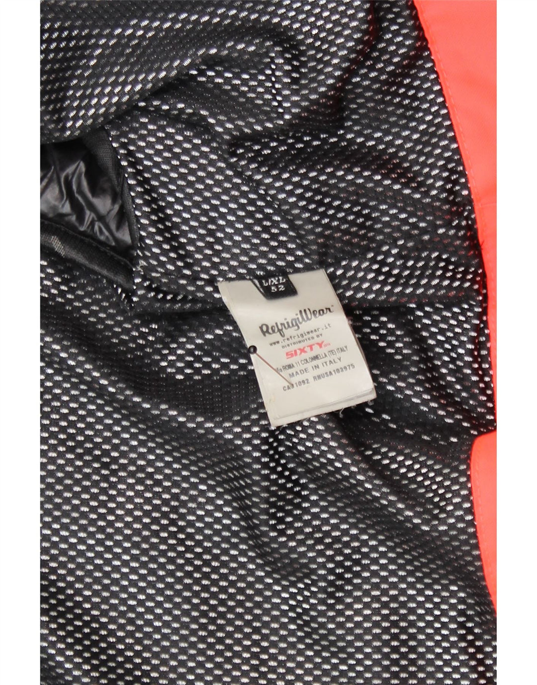 Refrigiwear Cappotto imbottito con cappuccio Sixty da uomo UK 40 Large Nero in poliammide