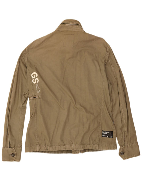 Giacca militare grafica da uomo G-Star UK 42 XL cotone kaki