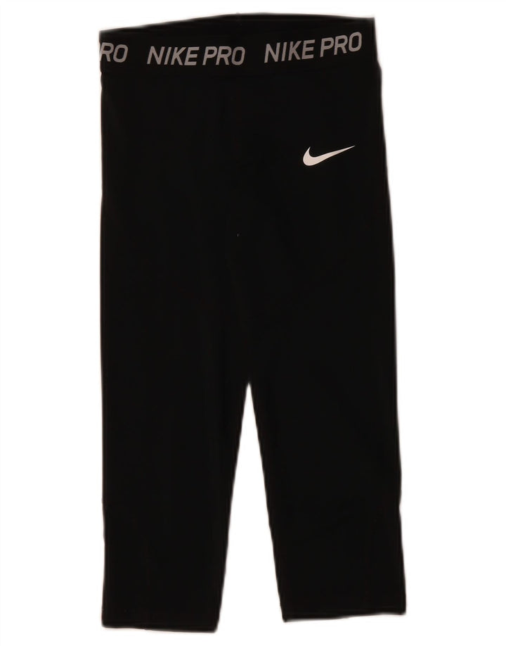 Leggings grafici NIKE Capri per ragazze 10-11 anni medio nero