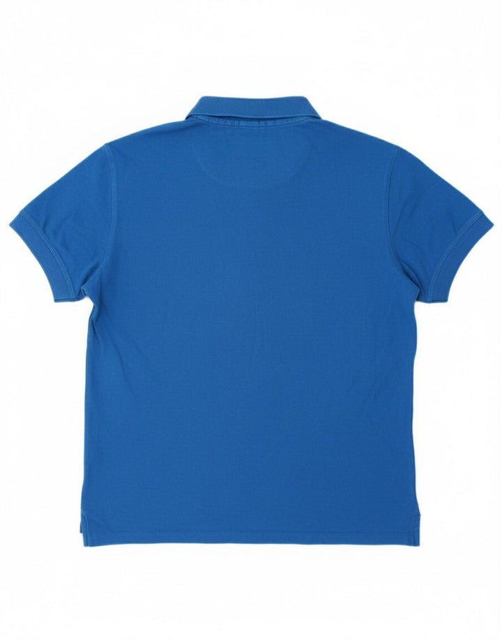 DIESEL Boys Polo Shirt 15-16 Years Large Blue Cotton