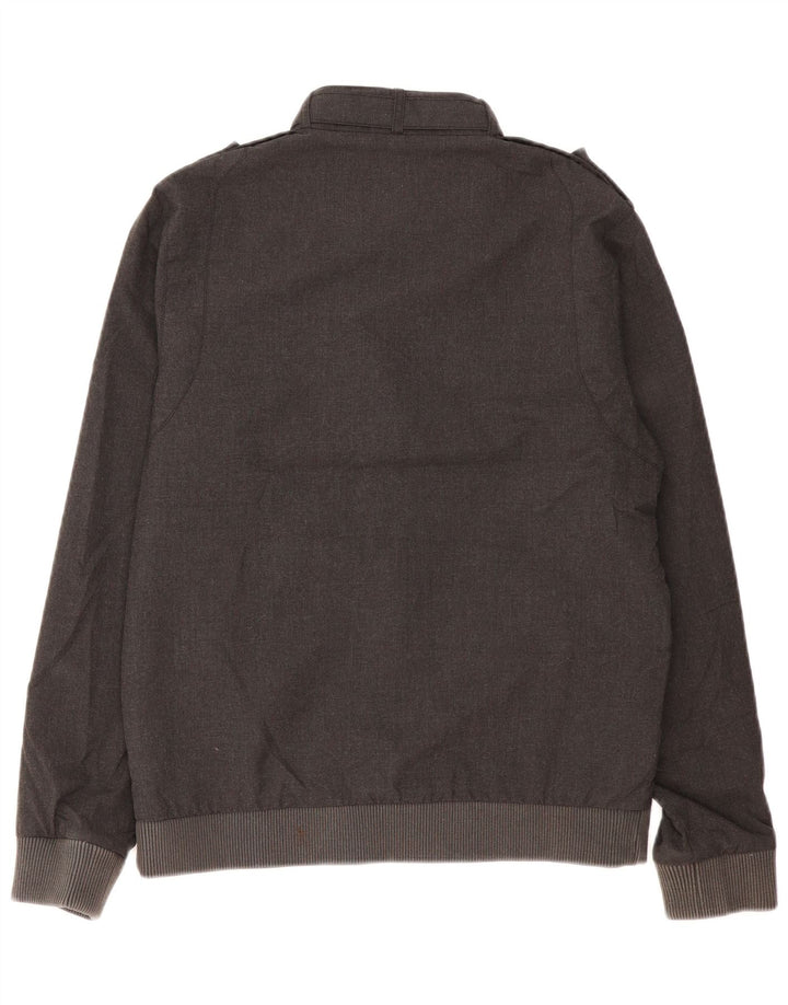 Giubbotto bomber militare da uomo QUIKSILVER UK 36 piccolo poliestere grigio