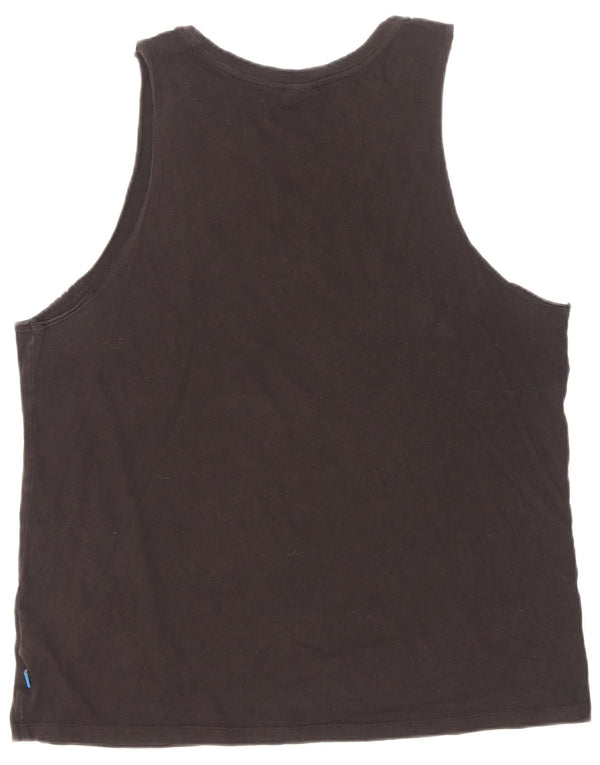 Canottiera grafica da donna Adidas UK 14 grande cotone nero
