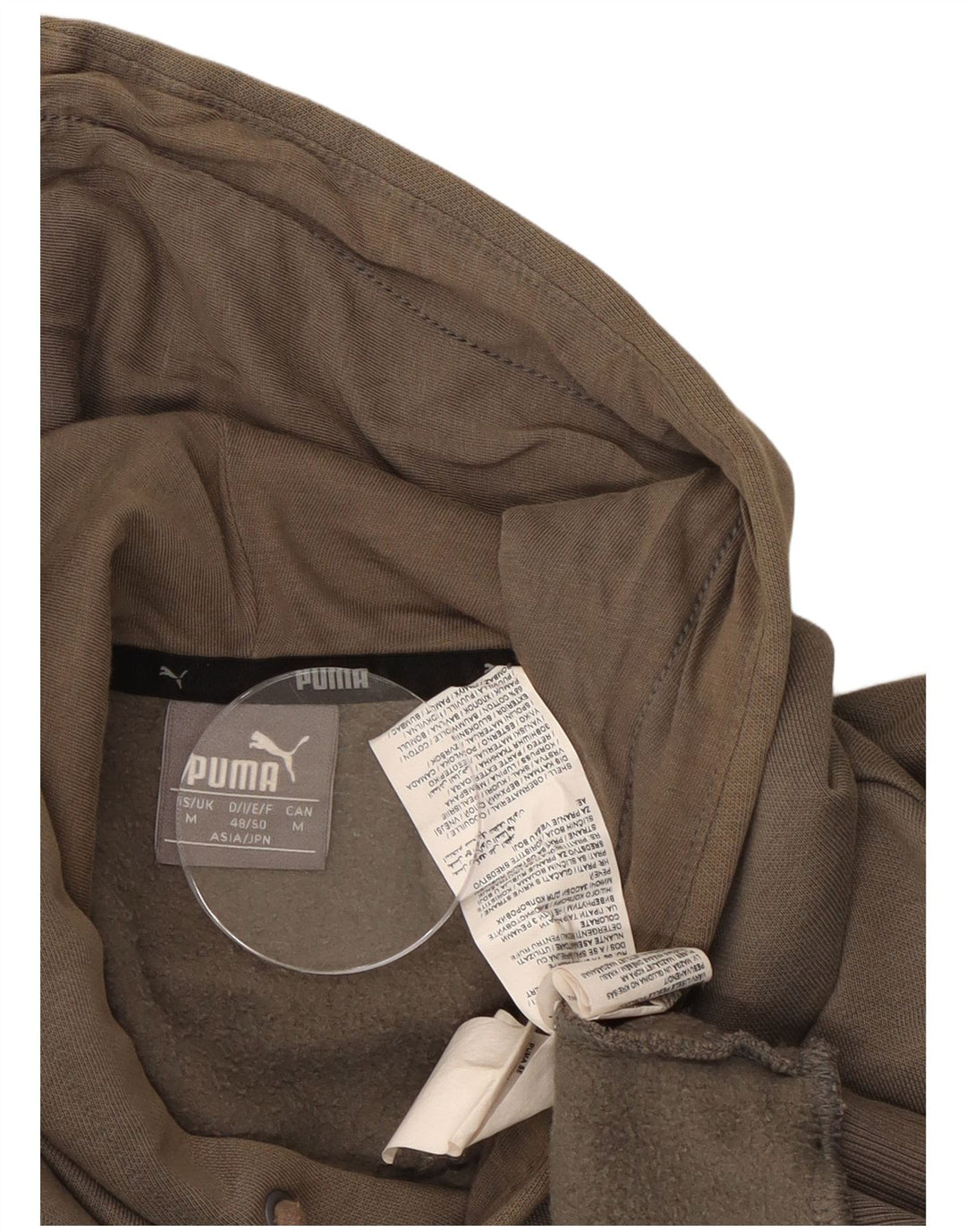 Felpa con cappuccio grafica da uomo Puma in cotone marrone medio