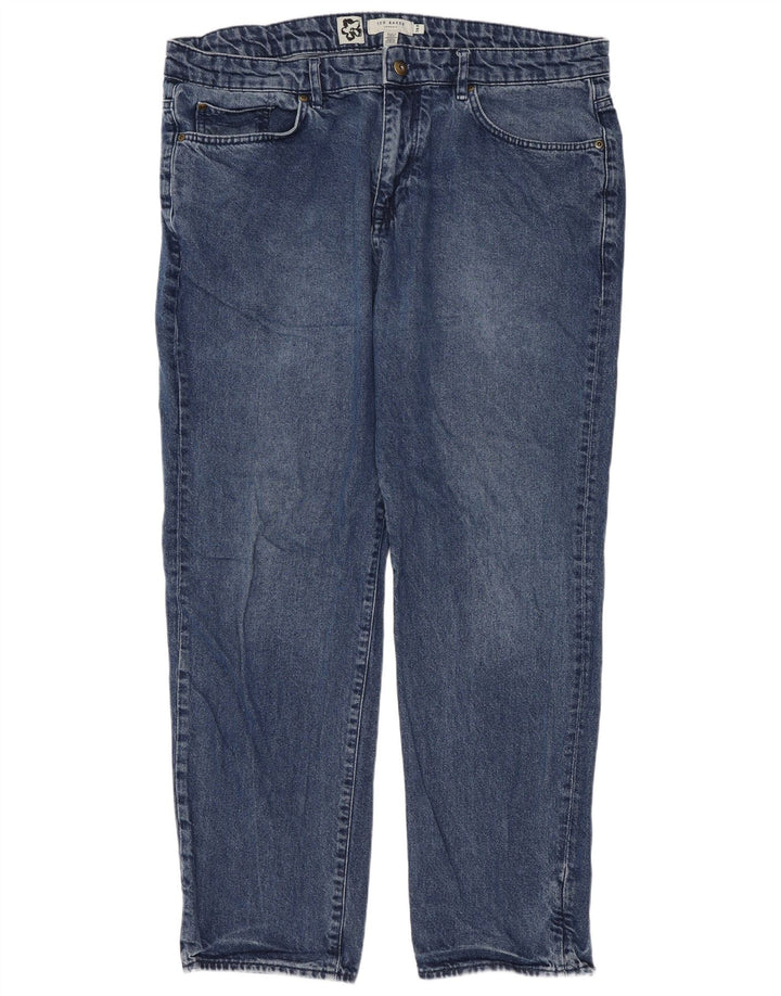 Jeans dritti da uomo Ted Baker W38 L29 Blu