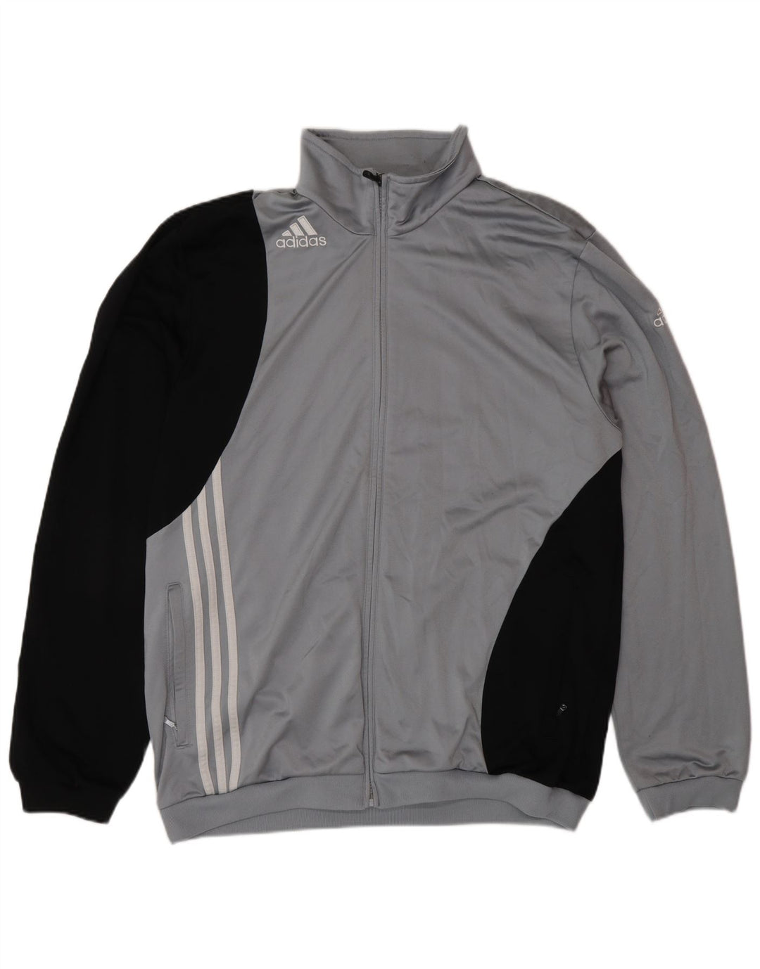 Giacca da tuta da uomo ADIDAS UK 46/48 XL Poliestere grigio