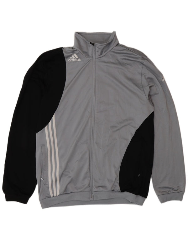 Giacca da tuta da uomo ADIDAS UK 46/48 XL Poliestere grigio
