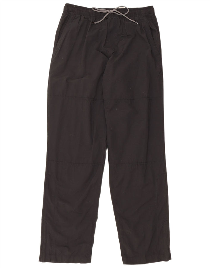 MARKS & SPENCER Pantaloni chino vestibilità regolare da uomo W33 L33 cotone nero