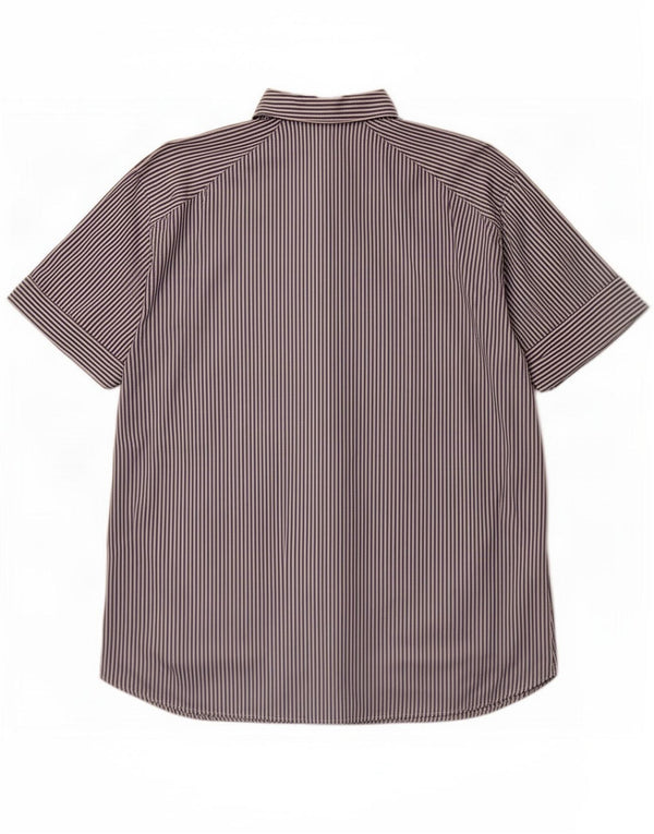 Abito chemisier oversize a maniche corte da donna Zara UK 10 piccolo gessato blu