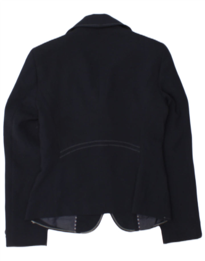 Giacca blazer a 3 bottoni Marks & Spencer da donna UK 8 piccola blu navy