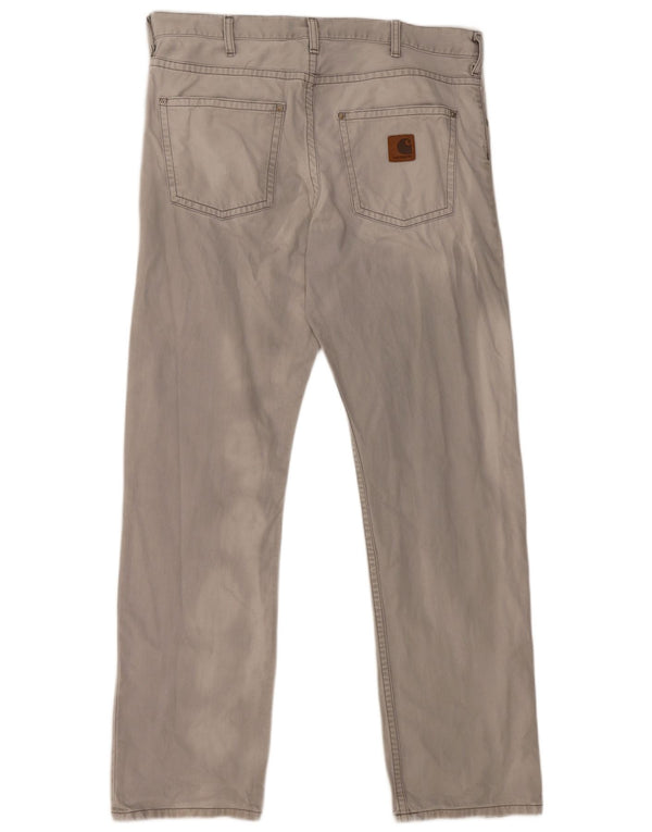 Jeans slim da uomo CARHARTT W36 L34 cotone grigio