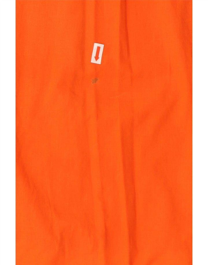 DIESEL Camicia a maniche corte da uomo in cotone arancione medio