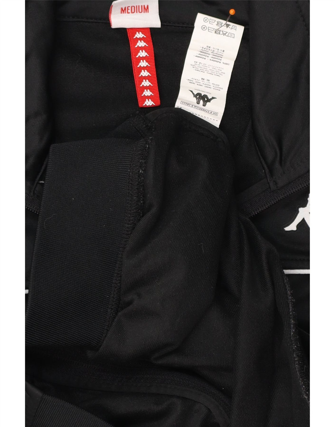 Giacca da tuta grafica da donna KAPPA UK 14 Medium Black Colourblock