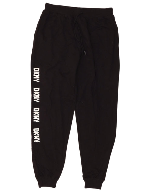 Pantaloni da tuta con grafica Dkny da uomo Joggers in cotone nero medio